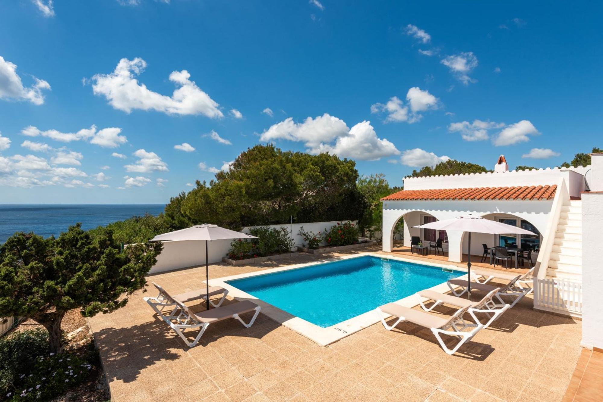 Villa Panorama Cala En Porter  Bilik gambar